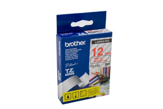BROTHER TZE TAPE 12MM RED ON CLEAR-preview.jpg